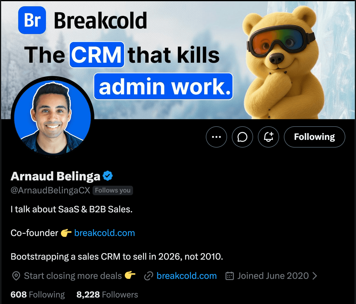 @ArnaudBelingaCX's profile